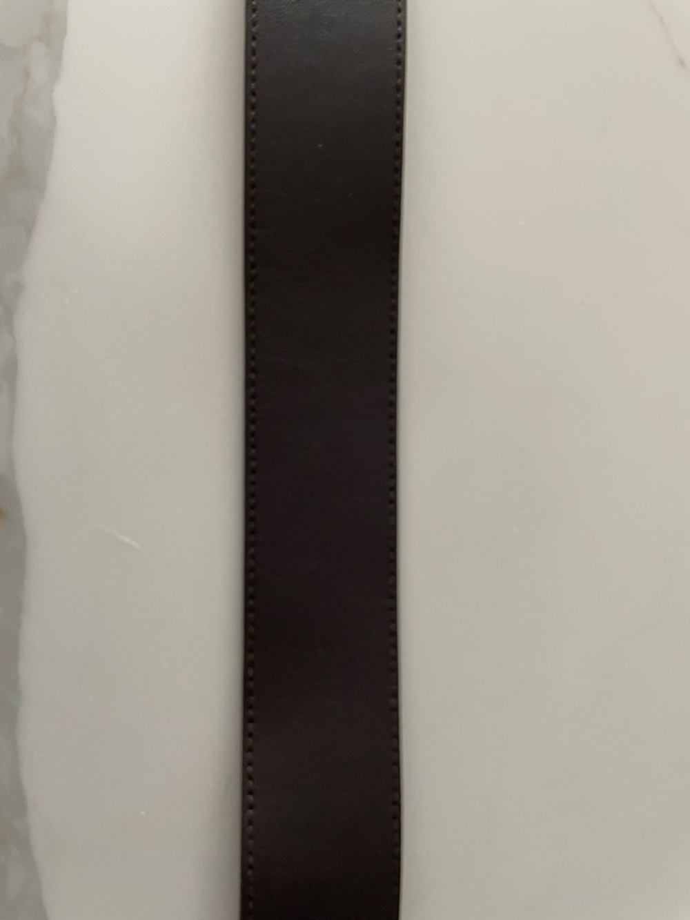 MICHAEL KORS - Brown Leather Belt with Gold Buckle - Picture 5 of 6